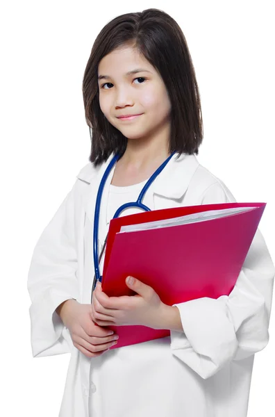 Child playing doctor Stock Image