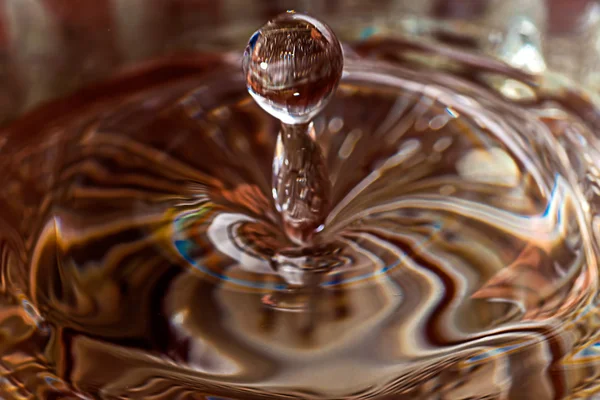 Abstrato de gotas de água e gotículas, Líquido, Espaço de cópia, Alto — Fotografia de Stock
