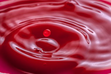 soyut su damlaları ve damlacıkları, kırmızı sıvı, kopya alanı, s