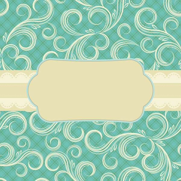 Ornate floral background. Cover design.