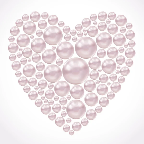 Fond doux avec des perles . — Image vectorielle