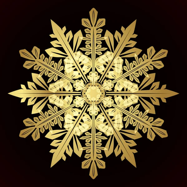 クリスマスの雪の結晶をカード — ストックベクタ