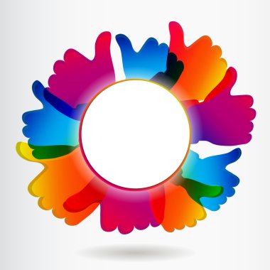 ve thumbs up sembolü gibi. arka plan.