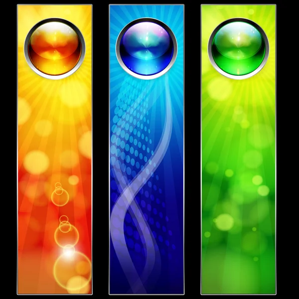 Abstract color banners for your design. — Stock Vector