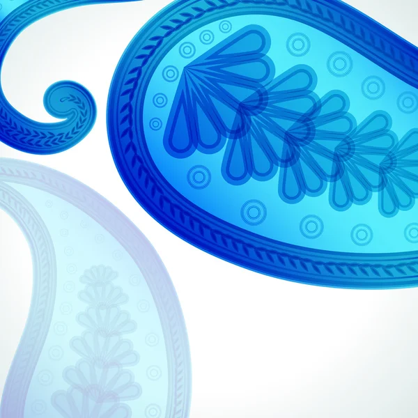 Paisley bloemdessin achtergrond. — Stockvector