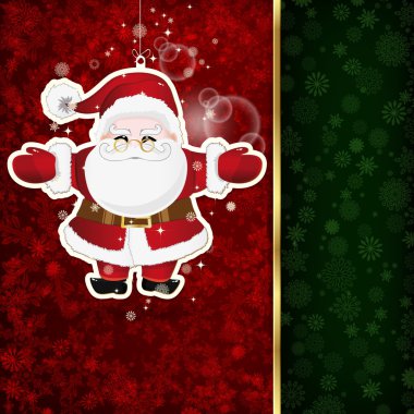 arka plan christmas dekorasyon ve kar taneleri, illustratio ile