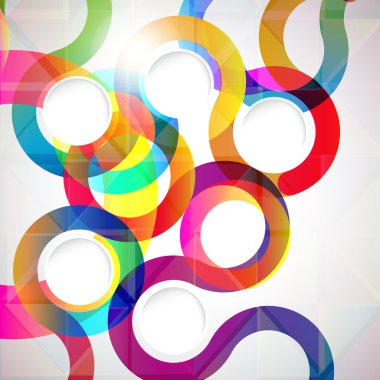 Vektör tasarım elemanları ile soyut arkaplan.