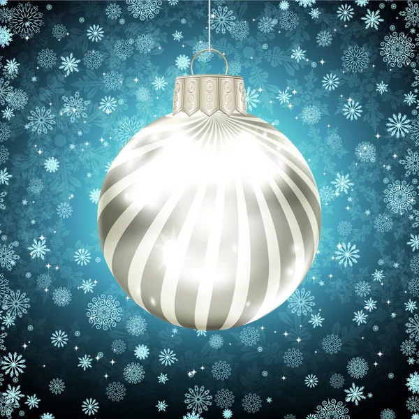 Arrière-plan avec boules de Noël. — Image vectorielle