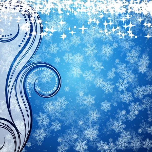 Fond abstrait de Noël avec neige molle et duveteuse . — Image vectorielle