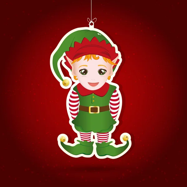 Háttér, karácsonyi dekoráció, illusztráció. — Stock Vector