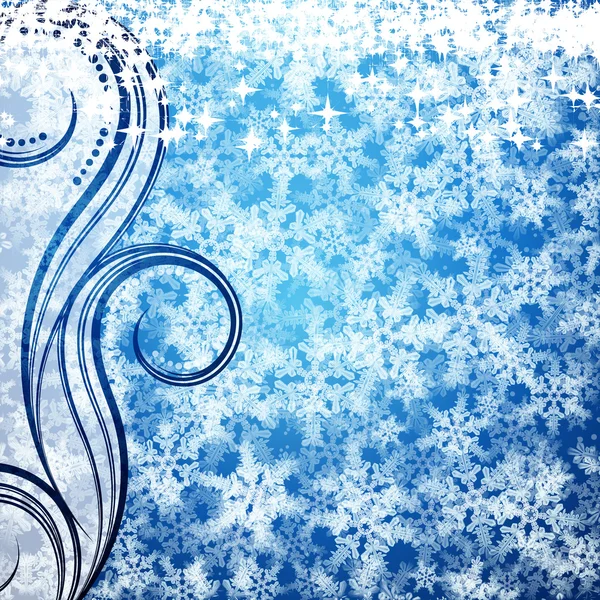 Fondo de Navidad abstracto con nieve suave y esponjosa . — Vector de stock