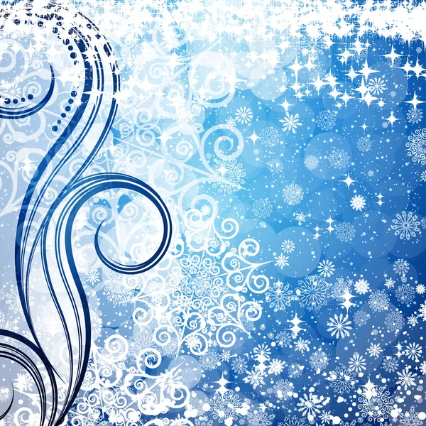 Fondo de Navidad abstracto con nieve suave y esponjosa . — Vector de stock