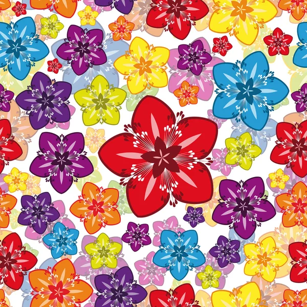 Vector sin costuras Floral Fondo de pantalla. — Vector de stock