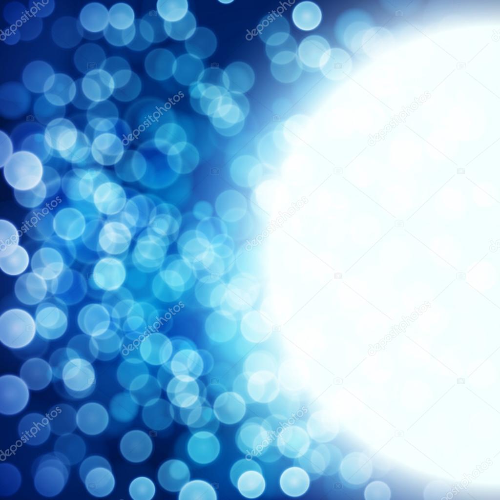 Blue festive background. Elegant abstract background with bokeh