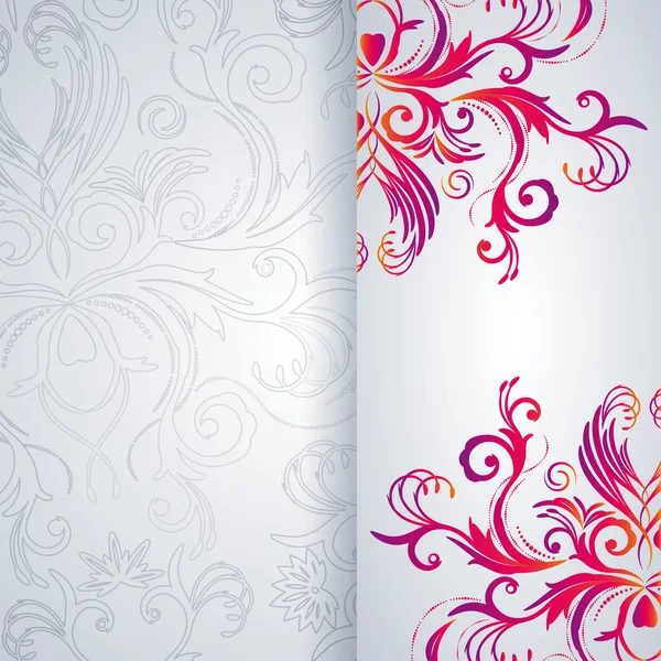 Abstract vector background with floral item. — Stock Vector