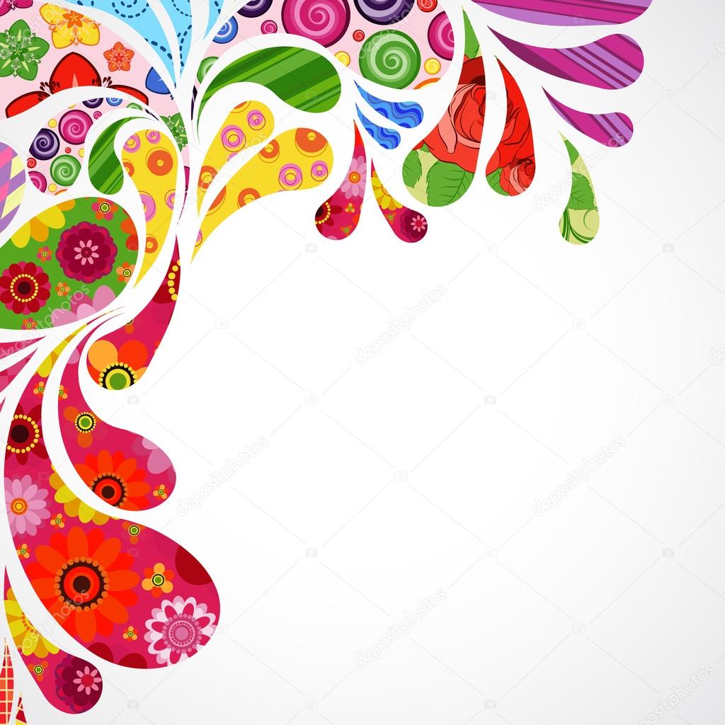 Floral and ornamental item background.