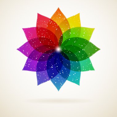 arka plan ile renkli çiçek. vektör çizim