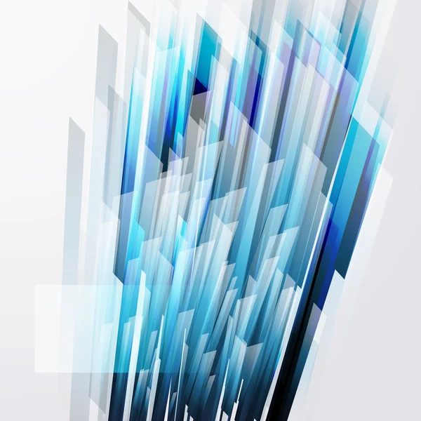 まっすぐ青い線と抽象的なベクトルの背景 — ストックベクタ