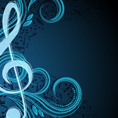 müzikal vektör arka plan notları