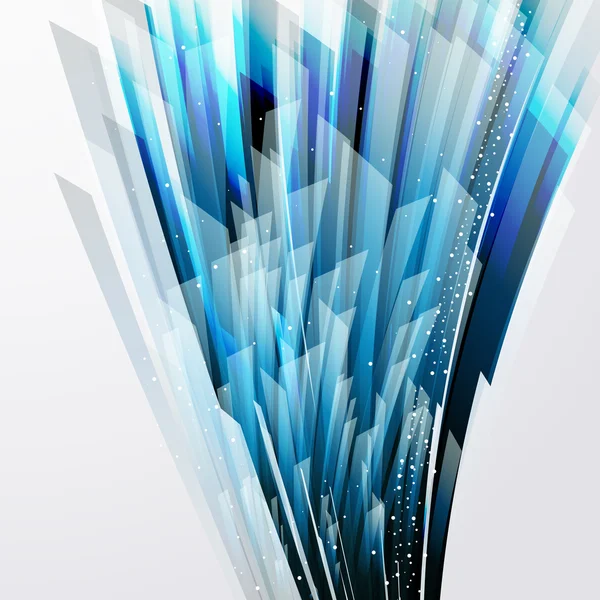 Abstrakter Vektorhintergrund mit transparenten blau-grauen Elementen. — Stockvektor