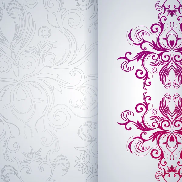 Fondo de vector abstracto con elemento floral . — Vector de stock