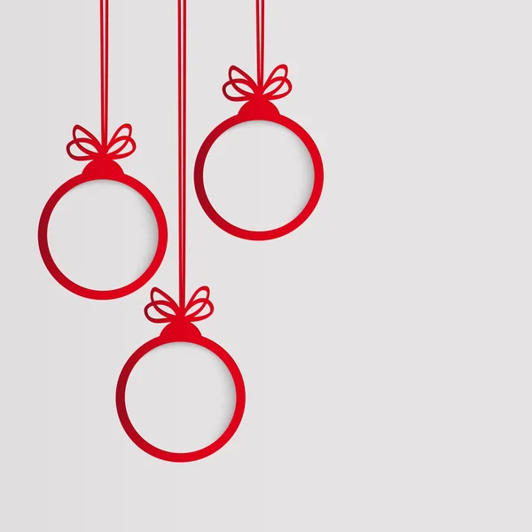 Metnin için boş bir çerçeve şeklinde Noel balosu.
