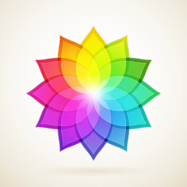 Arka plan ile renkli çiçek. vektör çizim — Stok Vektör