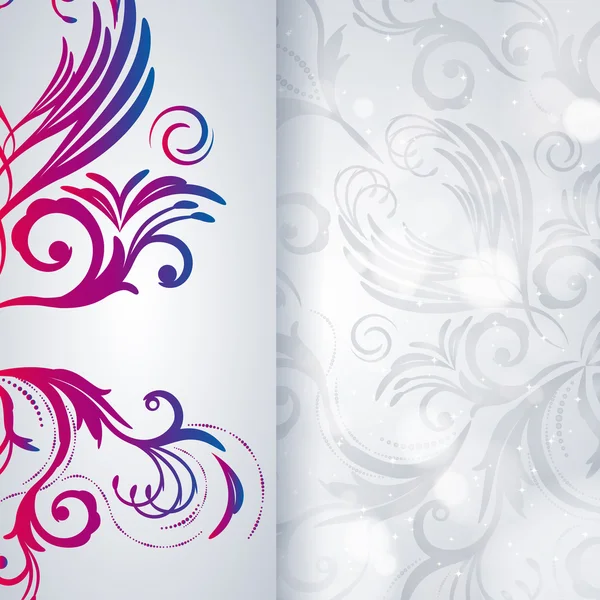 Fondo de vector abstracto con elemento floral . — Vector de stock