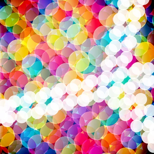 Abstract mosaic background made of colorful circles. Vector Illu — Stock Vector