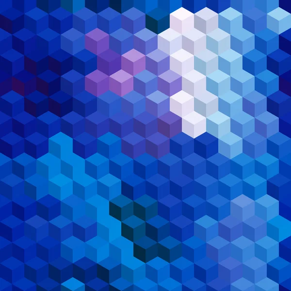 Многоцветная кубическая мозаика. Бесшовный фон . — стоковый вектор