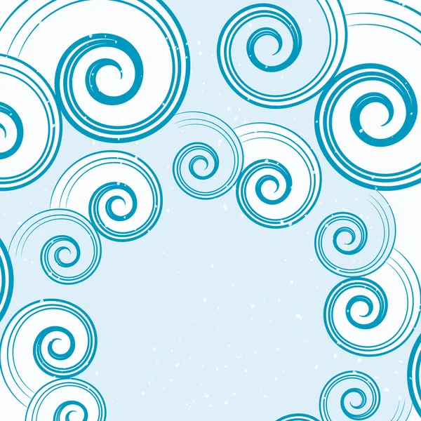 抽象的な青い水の波のベクトルの背景. — ストックベクタ