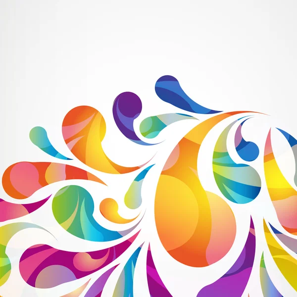 Abstract colorful arc-drop background. Vector. — Stock Vector