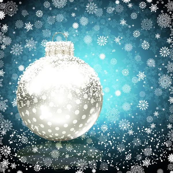 Fond avec boule de Noël. illustration vectorielle — Image vectorielle