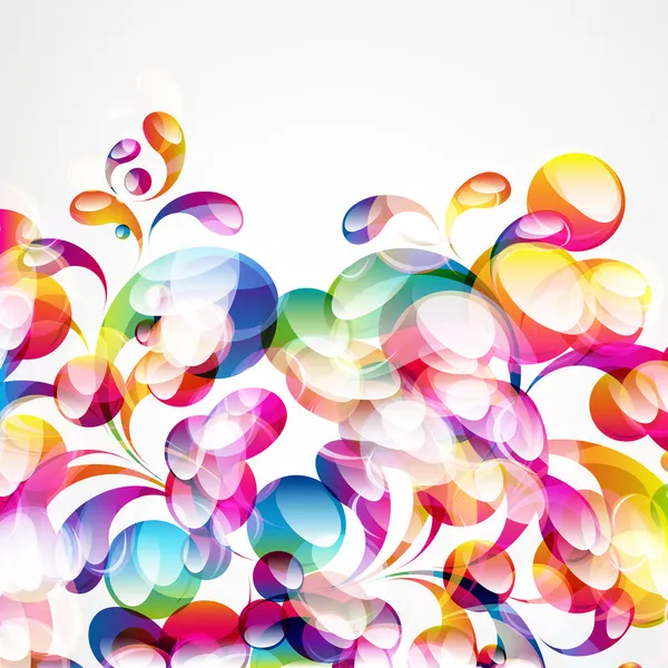 Abstract colorful arc-drop background. Vector. — Stock Vector