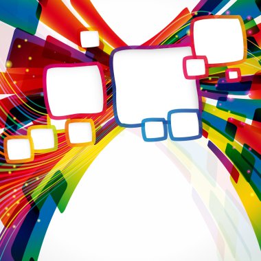 çok renkli parlak arka plan çerçevesi olan. öğeler için