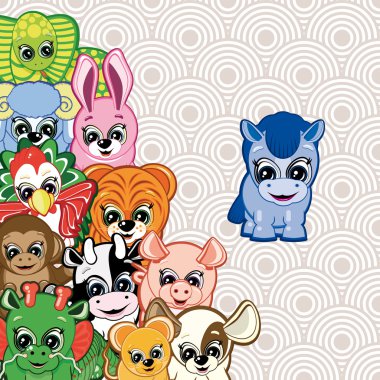 Çin yeni yıl geçmiş. vektör çizim.