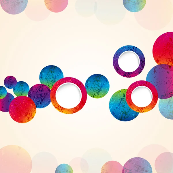 Abstract design tech circles background. vector — Stock Vector