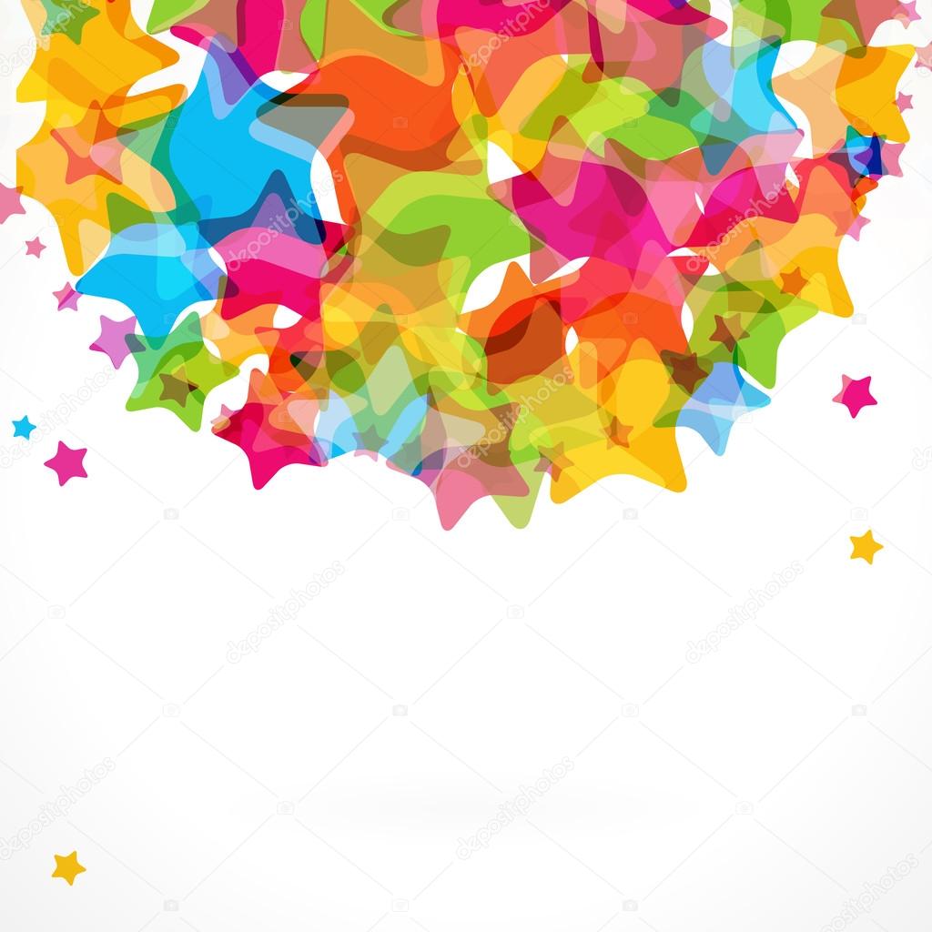Colorful star background.
