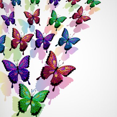 Kelebek tasarım arka plan.