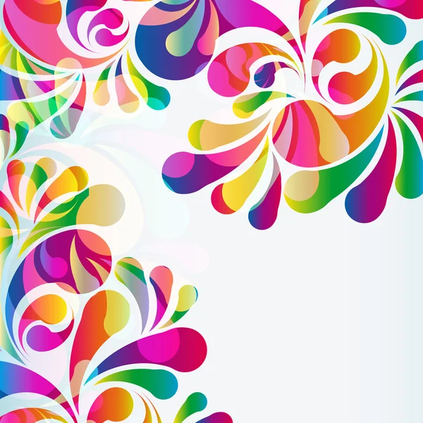 Fondo abstracto colorido arco-gota. Vector. — Archivo Imágenes Vectoriales