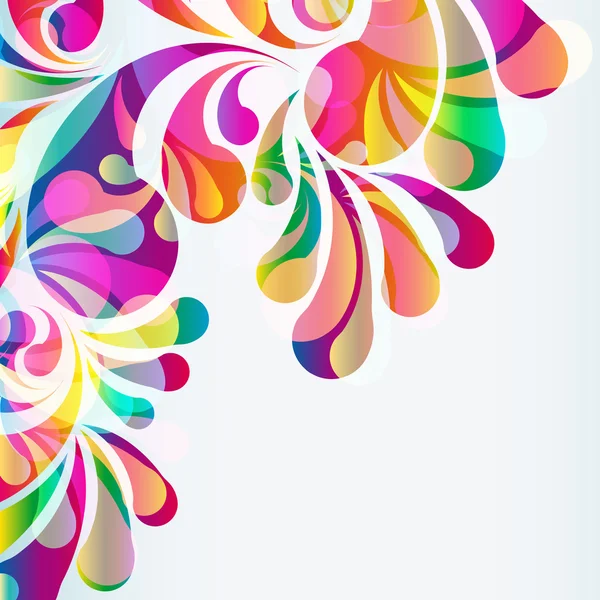 Abstract colorful arc-drop background. Vector. — Stock Vector