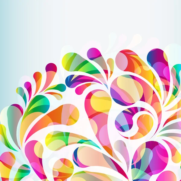 Abstract colorful arc-drop background. Vector. — Stock Vector