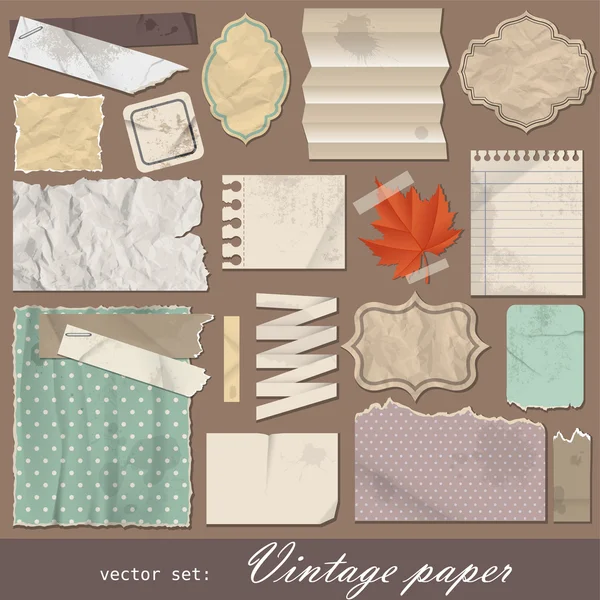 Vintage paper — Stock Vector