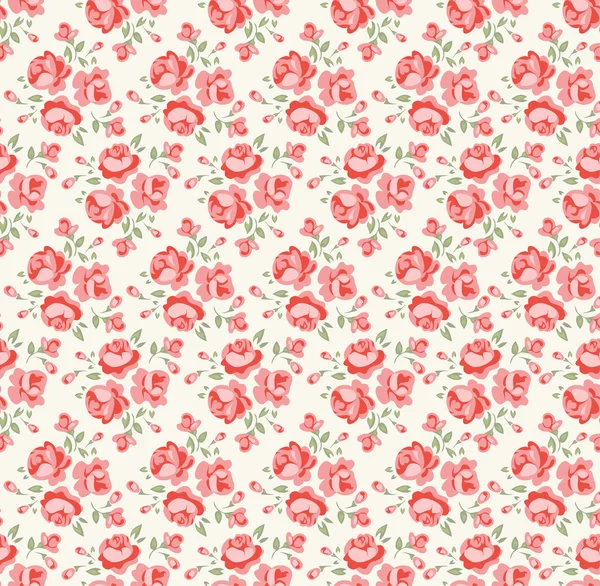 Shabby chic motif rose — Image vectorielle