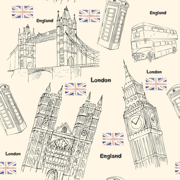 Londres viajes — Archivo Imágenes Vectoriales