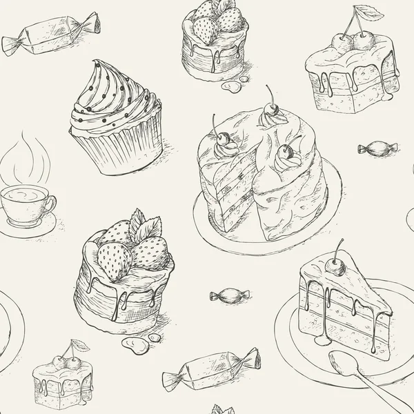 Modèle de pâtisserie — Image vectorielle