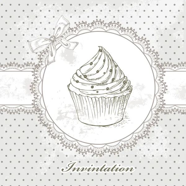 Cupcake Hintergrund — Stockvektor