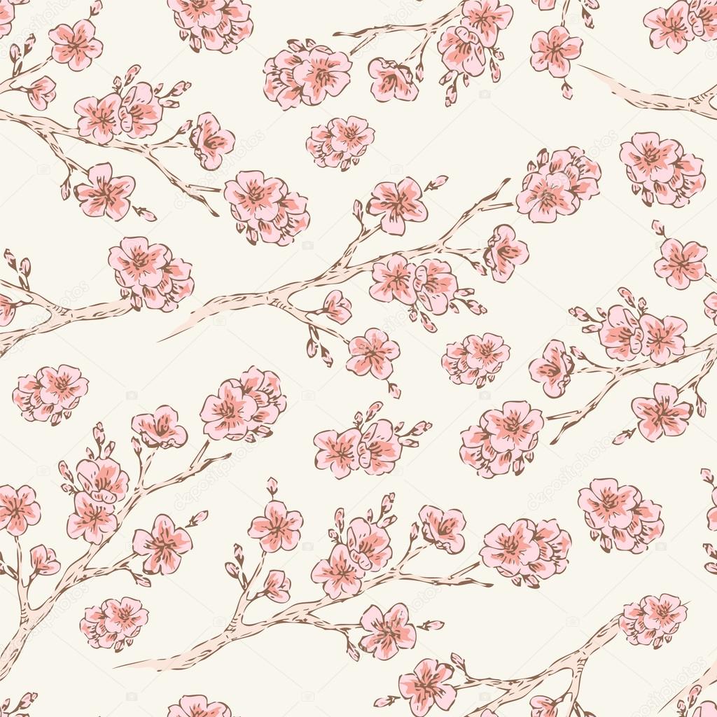 Oriental cherry pattern 2