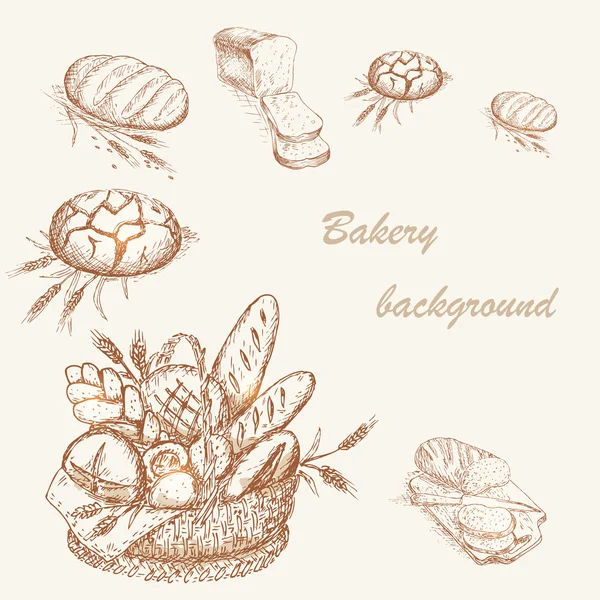 Bakery background 4 — Stock Vector