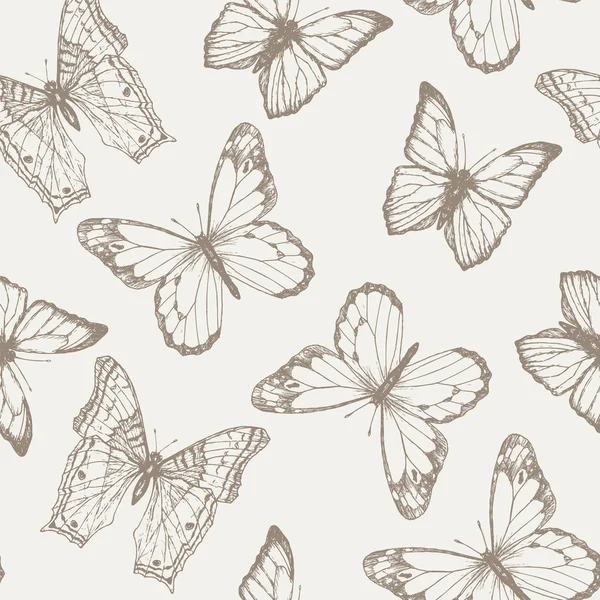 Butterfly pattern 4 — Stock Vector